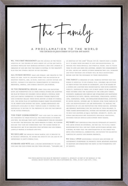 The Proclamation To The Family