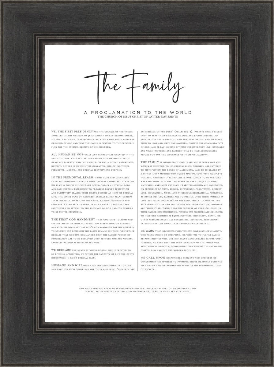 The Proclamation To The Family