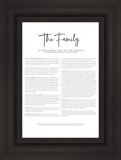 The Proclamation To The Family