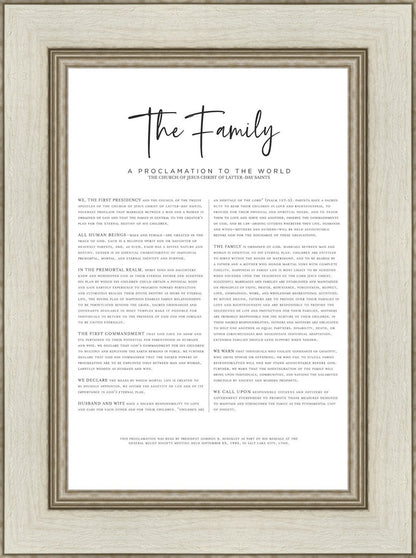 The Proclamation To The Family