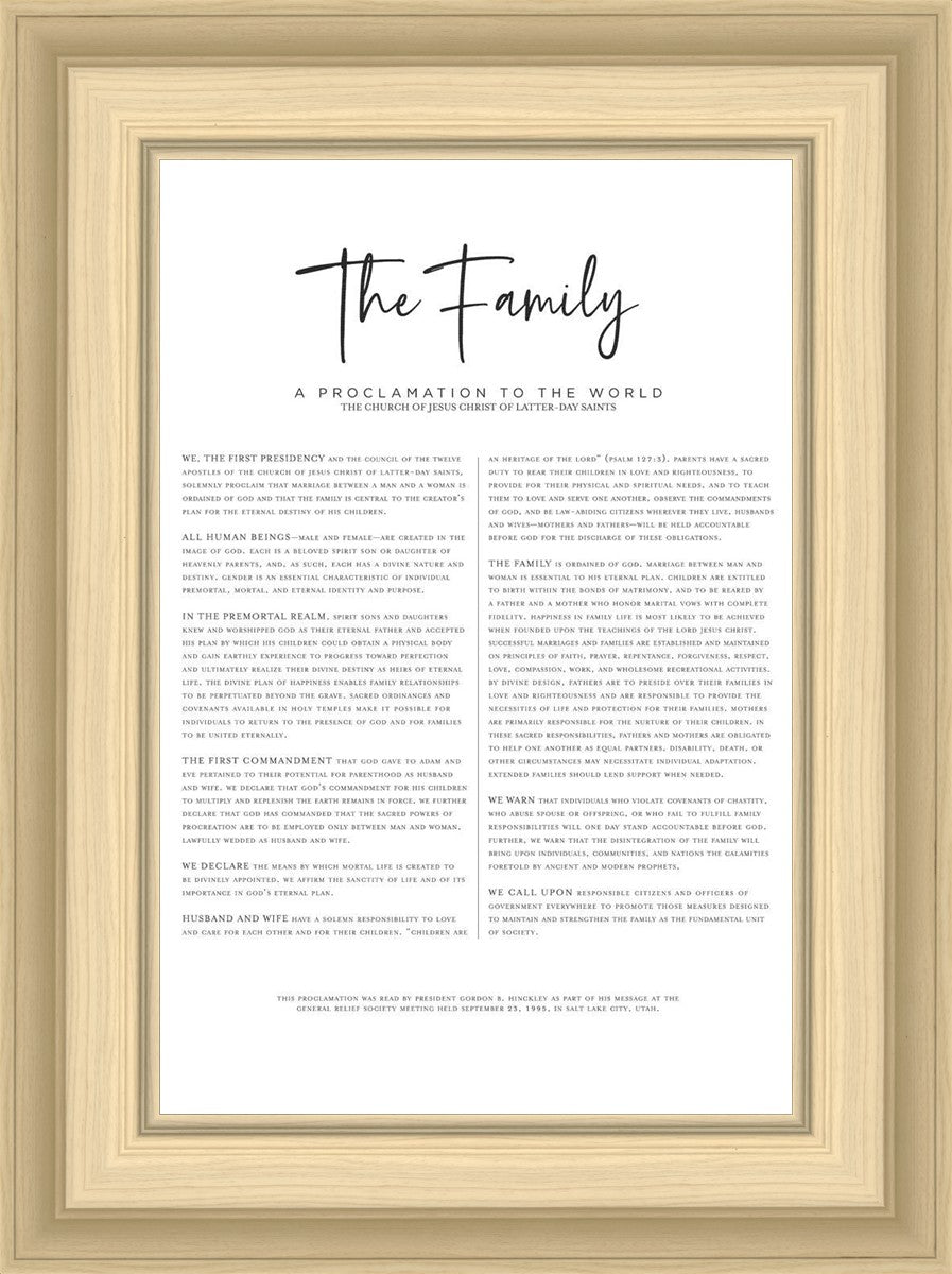 The Proclamation To The Family