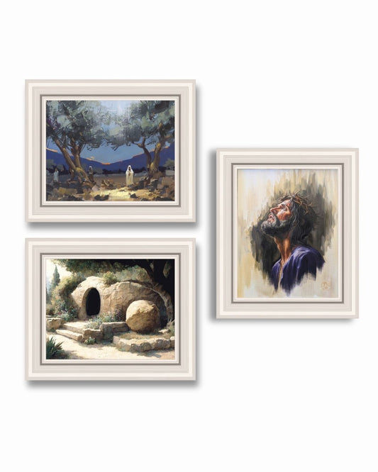 Holy Week 11 X 14 Framed Set 1