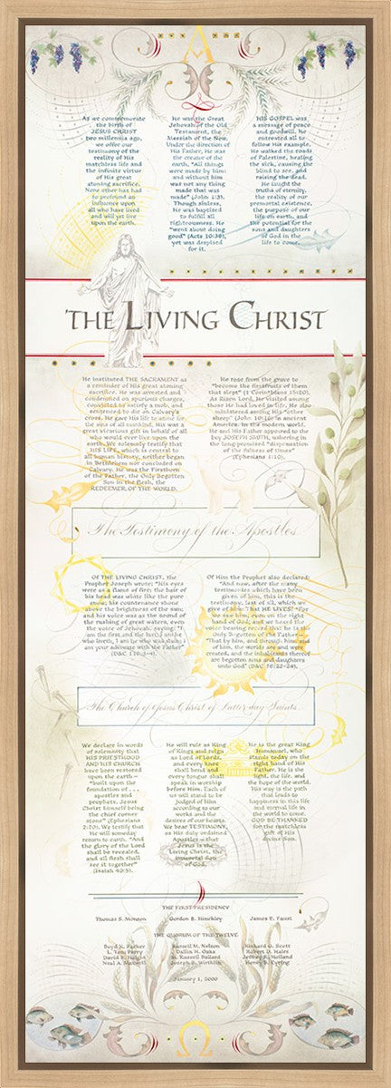 The Living Christ presented via the Art of Beautiful Writing