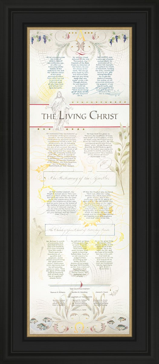 The Living Christ presented via the Art of Beautiful Writing