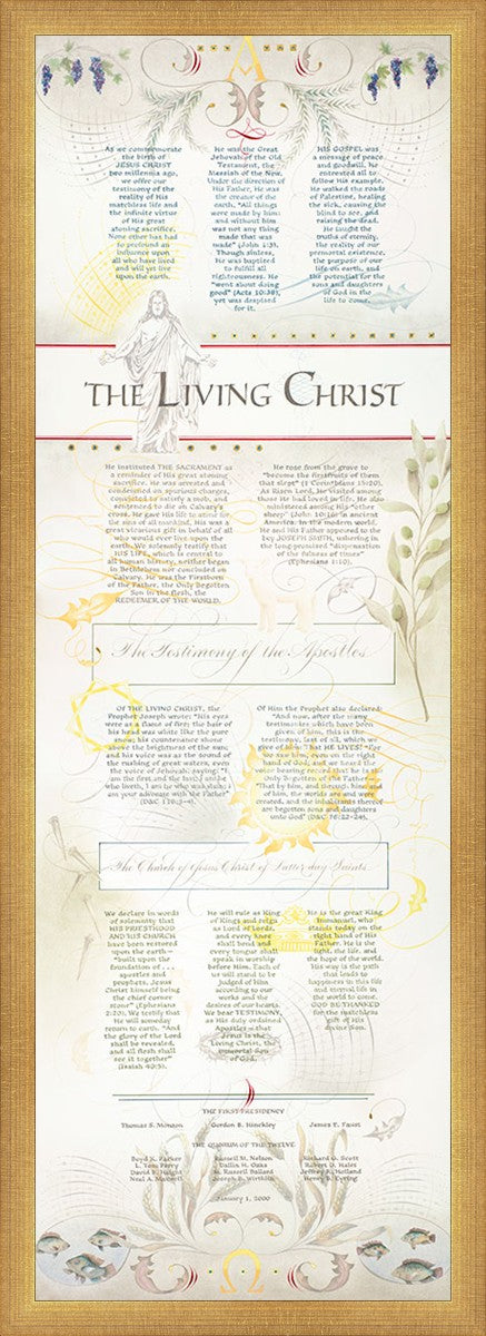 The Living Christ presented via the Art of Beautiful Writing