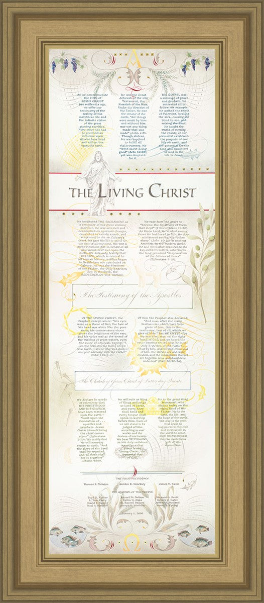 The Living Christ presented via the Art of Beautiful Writing