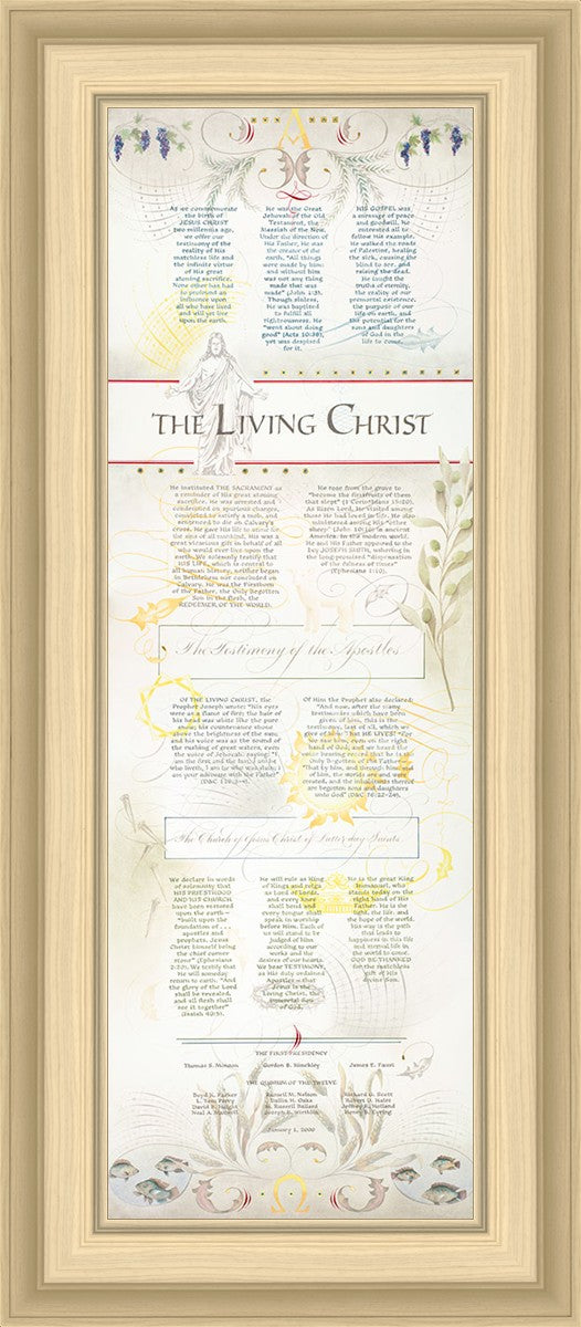 The Living Christ presented via the Art of Beautiful Writing