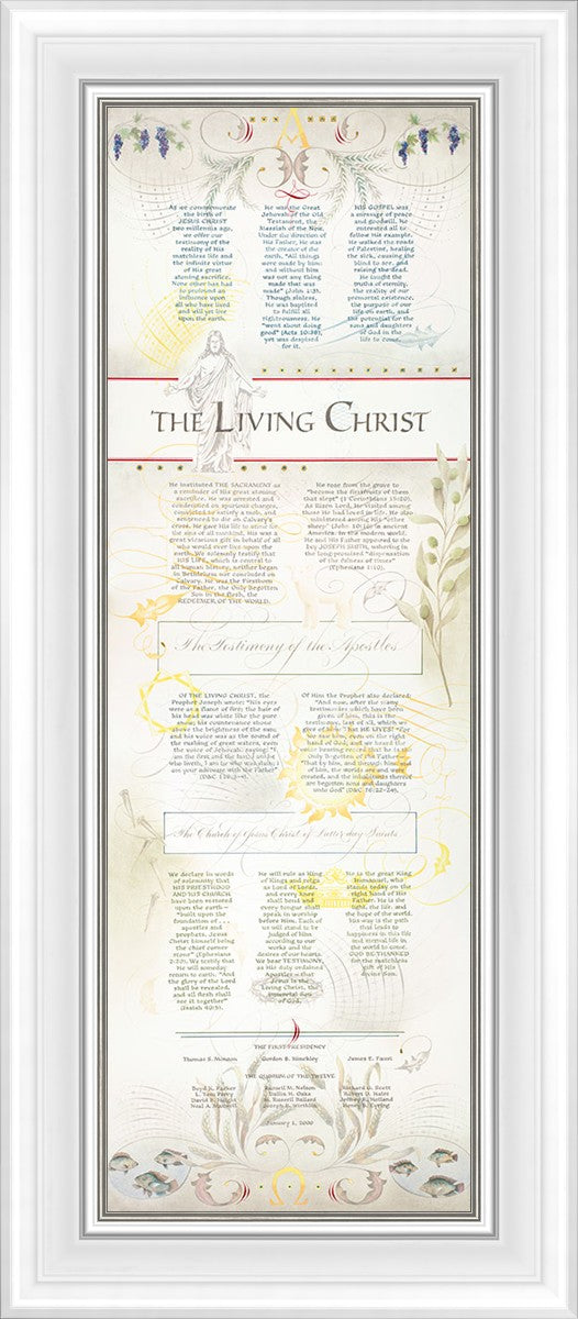 The Living Christ presented via the Art of Beautiful Writing
