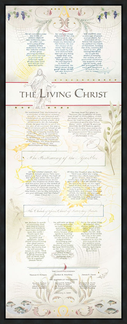 The Living Christ presented via the Art of Beautiful Writing