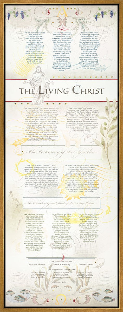 The Living Christ presented via the Art of Beautiful Writing