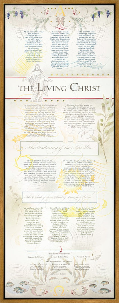 The Living Christ presented via the Art of Beautiful Writing