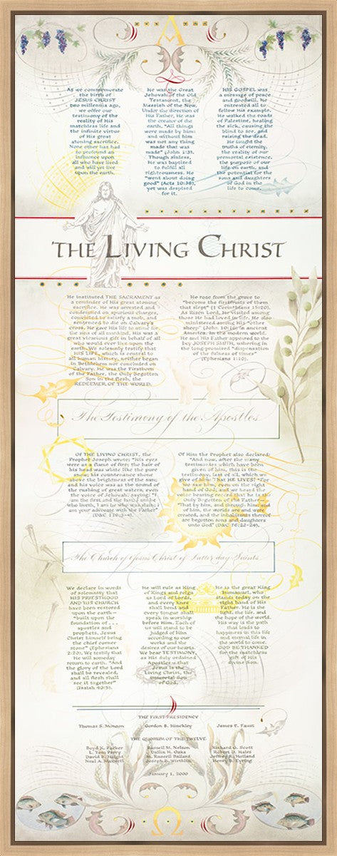 The Living Christ presented via the Art of Beautiful Writing