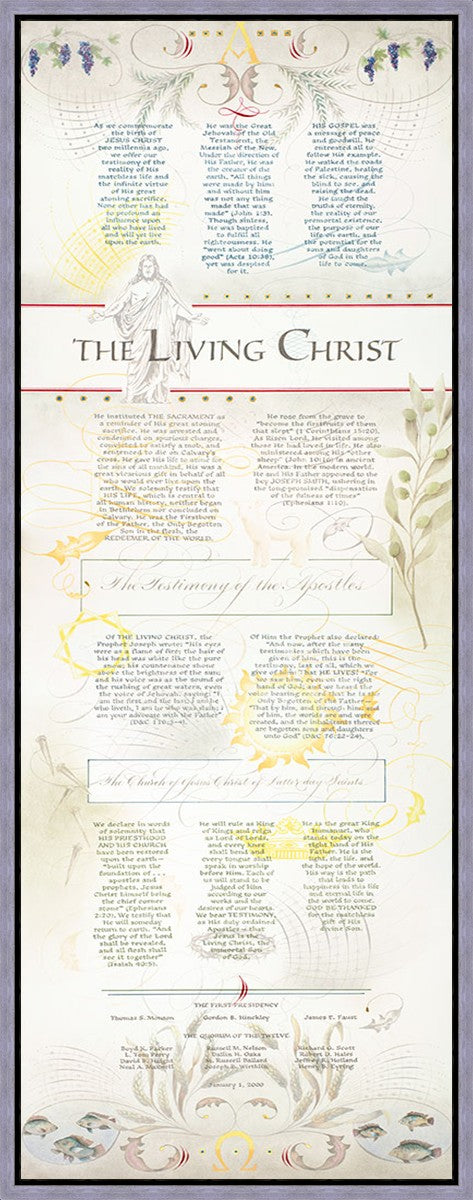 The Living Christ presented via the Art of Beautiful Writing