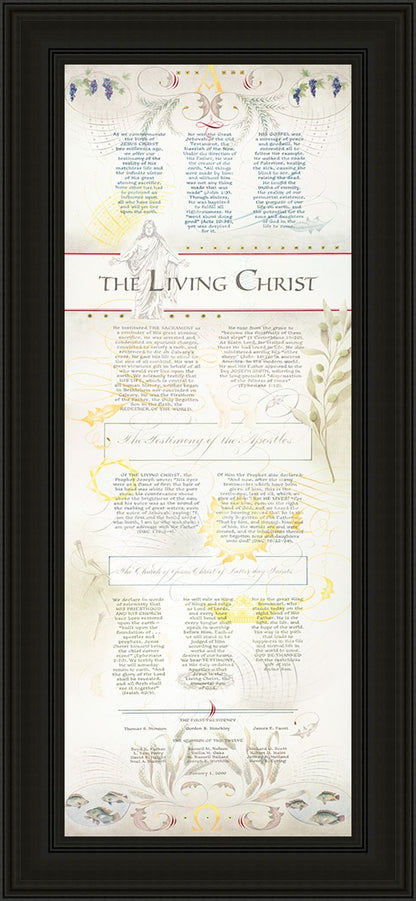 The Living Christ presented via the Art of Beautiful Writing