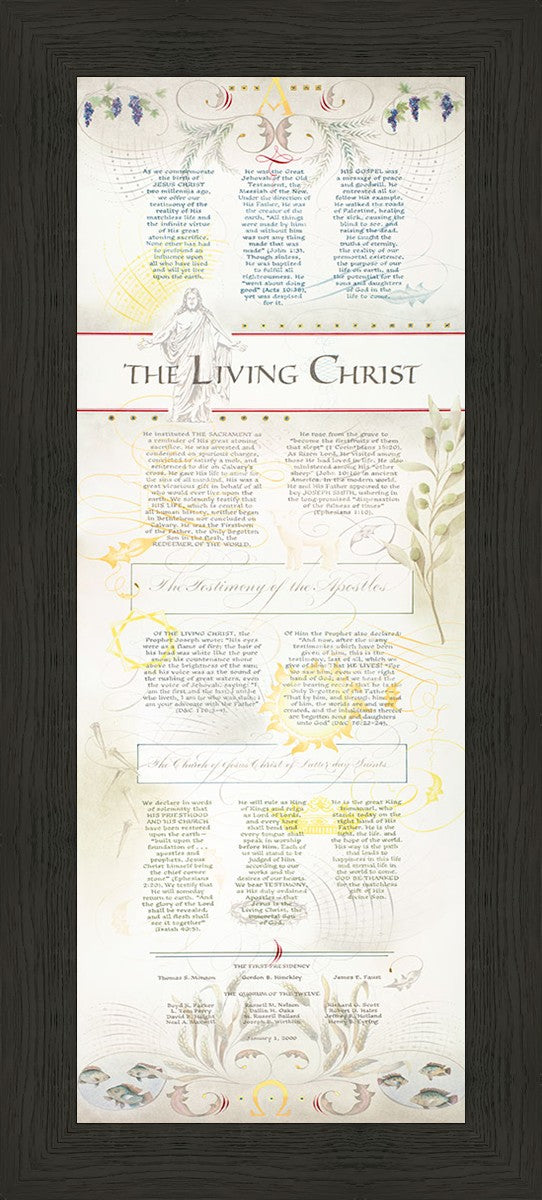 The Living Christ presented via the Art of Beautiful Writing