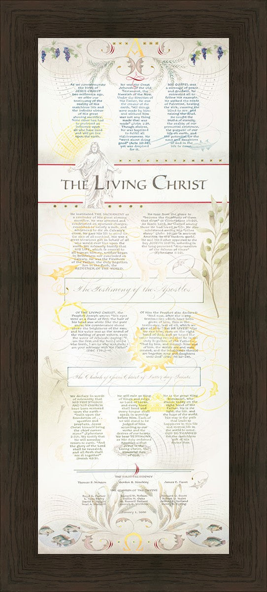 The Living Christ presented via the Art of Beautiful Writing