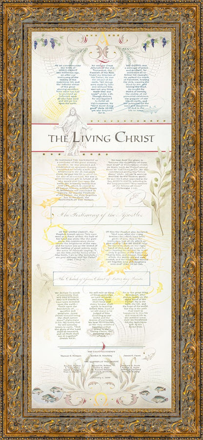 The Living Christ presented via the Art of Beautiful Writing