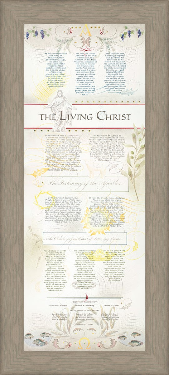 The Living Christ presented via the Art of Beautiful Writing
