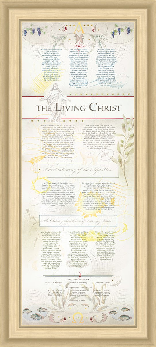 The Living Christ presented via the Art of Beautiful Writing