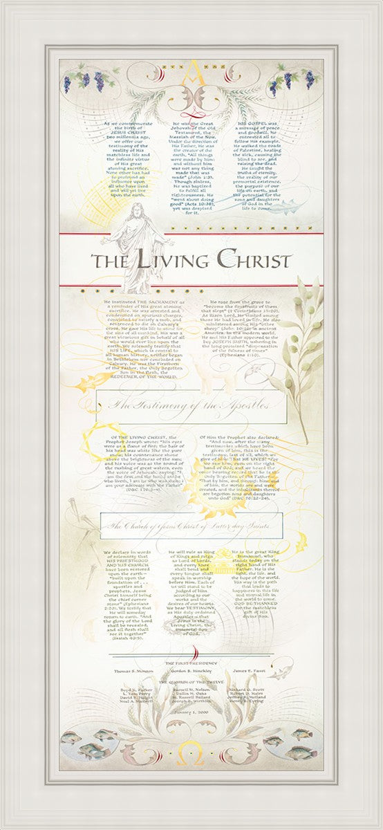 The Living Christ presented via the Art of Beautiful Writing