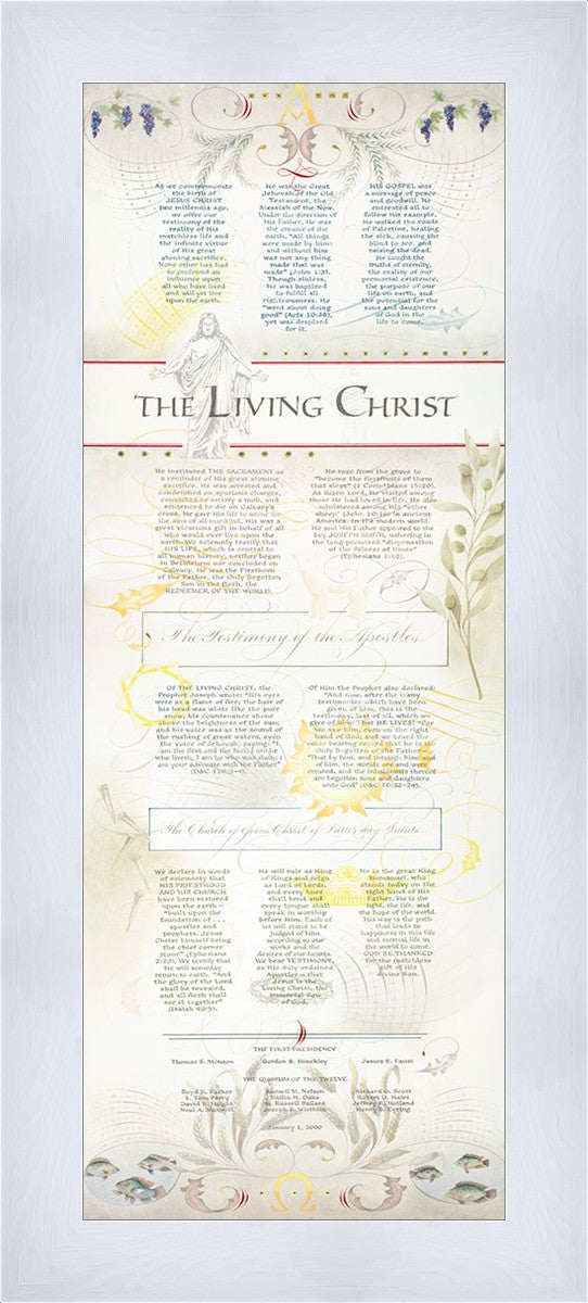 The Living Christ presented via the Art of Beautiful Writing