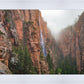 Refrigerator Canyon Waterfall, Zion National Park, Utah