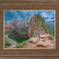 Zion National Park, Utah. Angels Landing Panorama