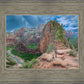 Zion National Park, Utah. Angels Landing Panorama