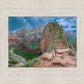 Zion National Park, Utah. Angels Landing Panorama