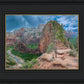 Zion National Park, Utah. Angels Landing Panorama