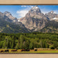 Panorama of Grand Teton Mountain Range, Wyoming