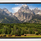 Panorama of Grand Teton Mountain Range, Wyoming