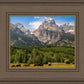 Panorama of Grand Teton Mountain Range, Wyoming