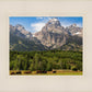 Panorama of Grand Teton Mountain Range, Wyoming