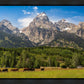 Panorama of Grand Teton Mountain Range, Wyoming