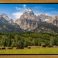 Panorama of Grand Teton Mountain Range, Wyoming