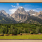 Panorama of Grand Teton Mountain Range, Wyoming