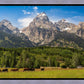 Panorama of Grand Teton Mountain Range, Wyoming