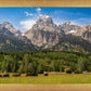 Panorama of Grand Teton Mountain Range, Wyoming