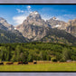 Panorama of Grand Teton Mountain Range, Wyoming