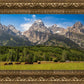 Panorama of Grand Teton Mountain Range, Wyoming