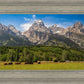 Panorama of Grand Teton Mountain Range, Wyoming
