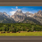 Panorama of Grand Teton Mountain Range, Wyoming