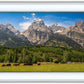 Panorama of Grand Teton Mountain Range, Wyoming