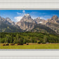 Panorama of Grand Teton Mountain Range, Wyoming