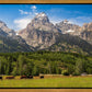 Panorama of Grand Teton Mountain Range, Wyoming