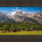 Panorama of Grand Teton Mountain Range, Wyoming