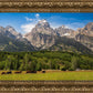 Panorama of Grand Teton Mountain Range, Wyoming