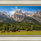 Panorama of Grand Teton Mountain Range, Wyoming