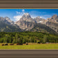 Panorama of Grand Teton Mountain Range, Wyoming